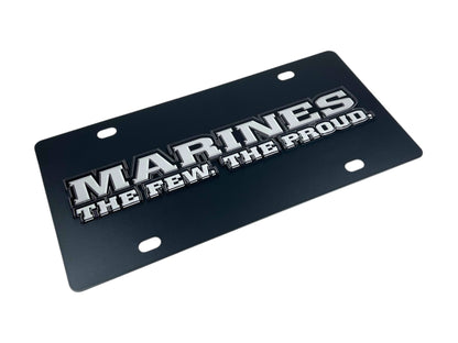 USMC Marines The Few The Proud Carbon Steel License Plate