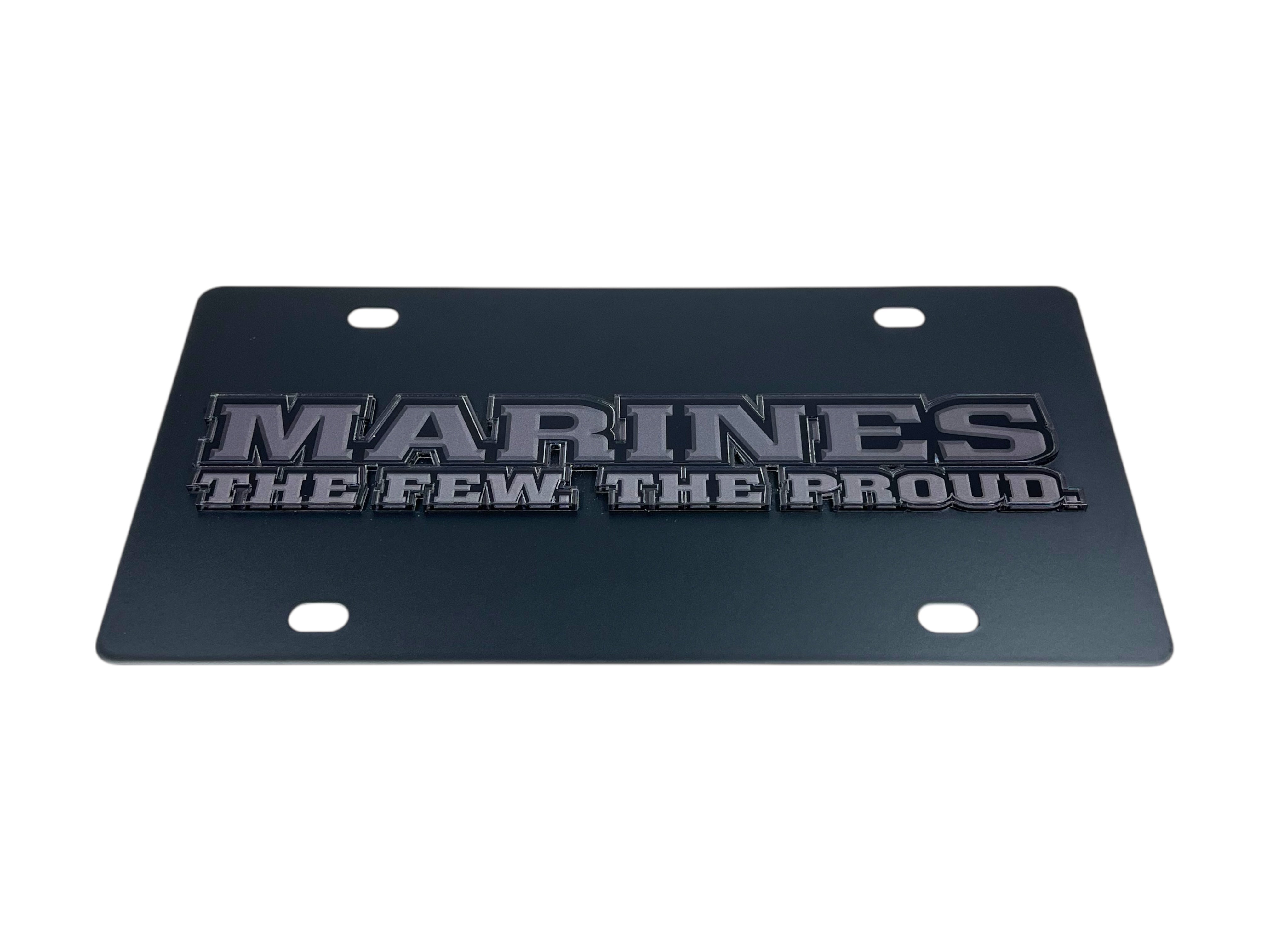 USMC Marines The Few The Proud Carbon Steel License Plate