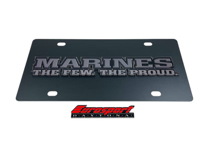 USMC Marines The Few The Proud Carbon Steel License Plate