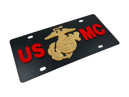 USMC Carbon Steel License Plate