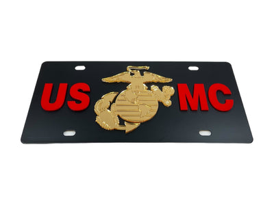 USMC Carbon Steel License Plate