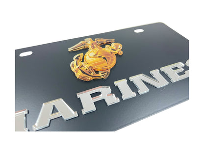 USMC Enlisted Carbon Steel License Plate