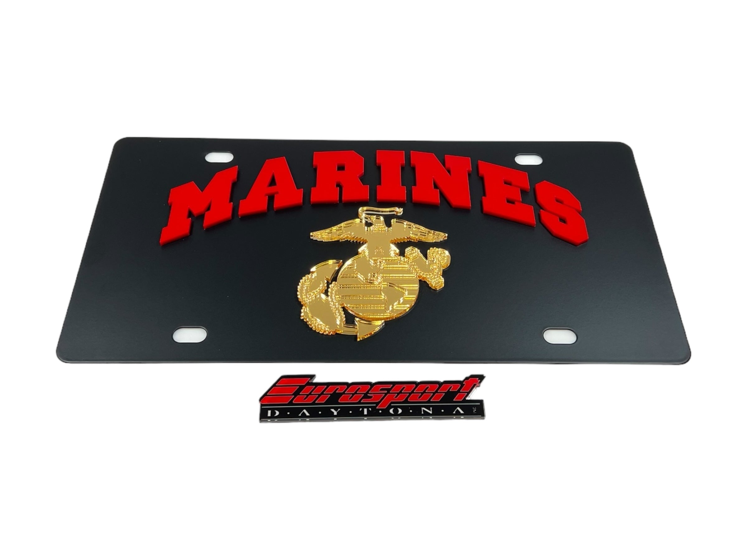 US Marines Carbon Steel License Plate