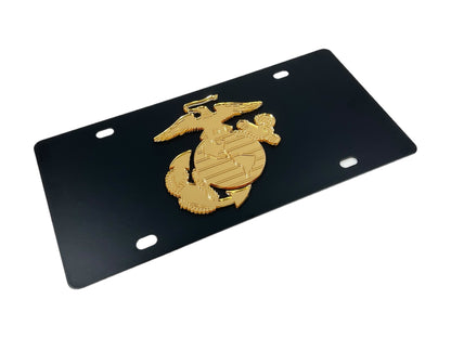 US Marines Carbon Steel License Plate