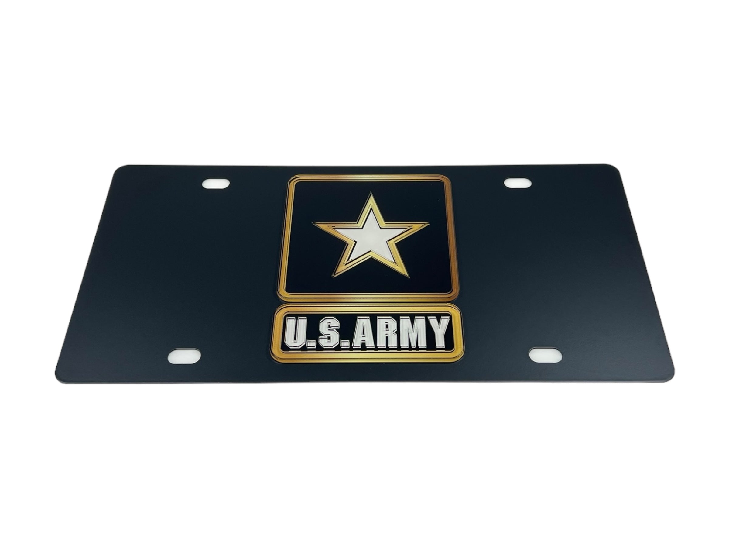 US Army Carbon Steel License Plate