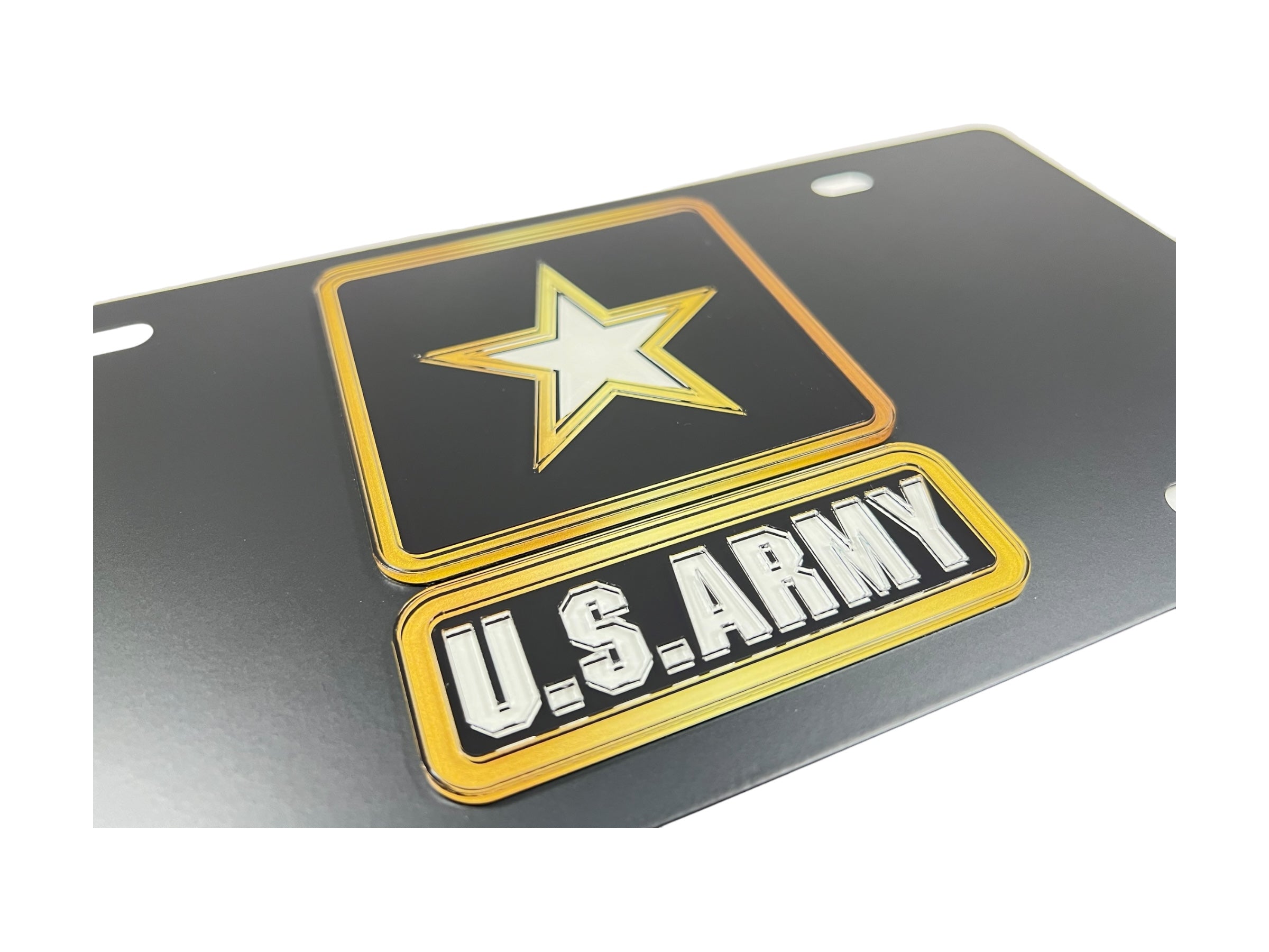 US Army Carbon Steel License Plate