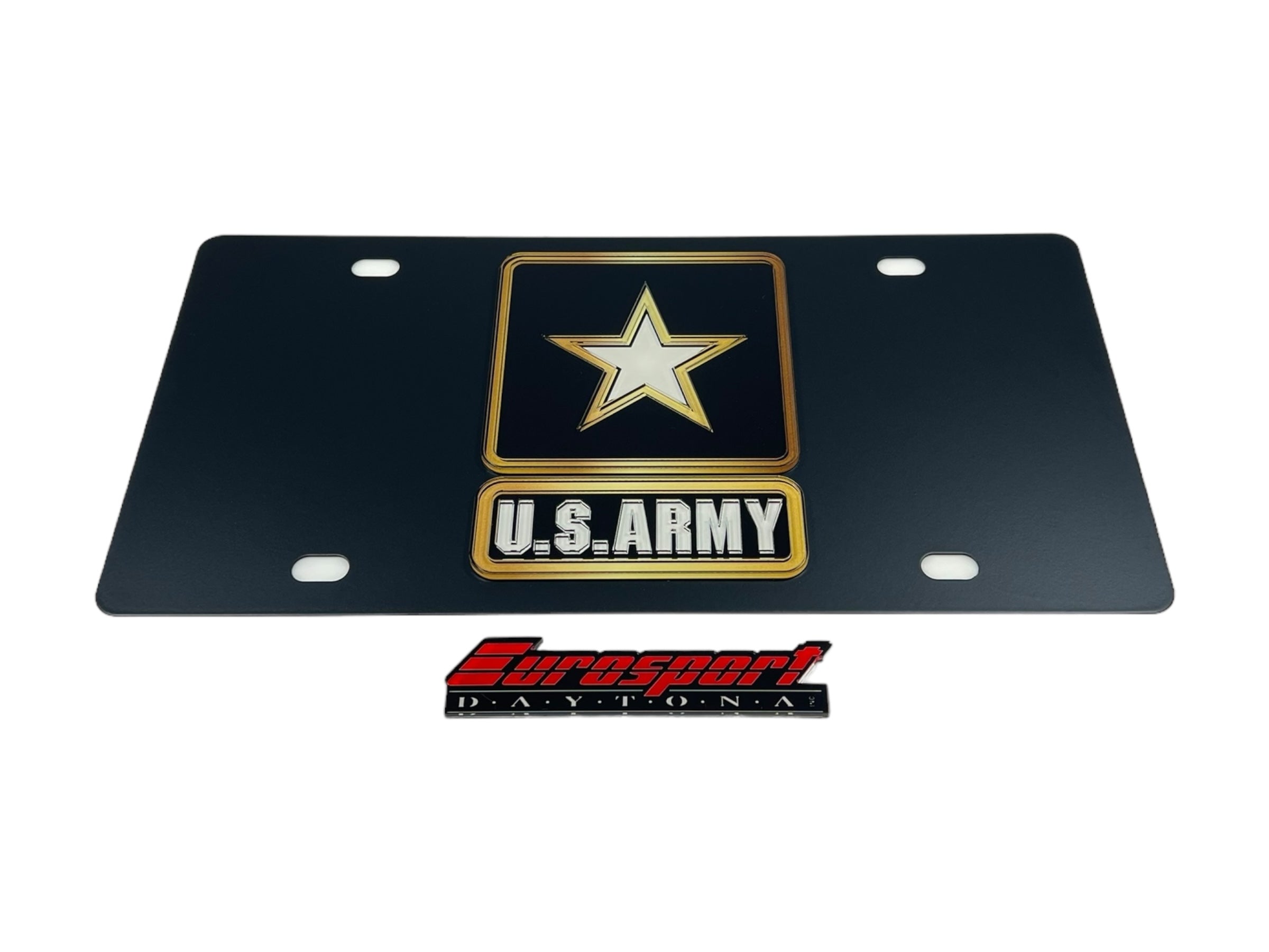 US Army Carbon Steel License Plate