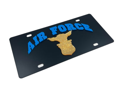 Air Force Carbon Steel License Plate