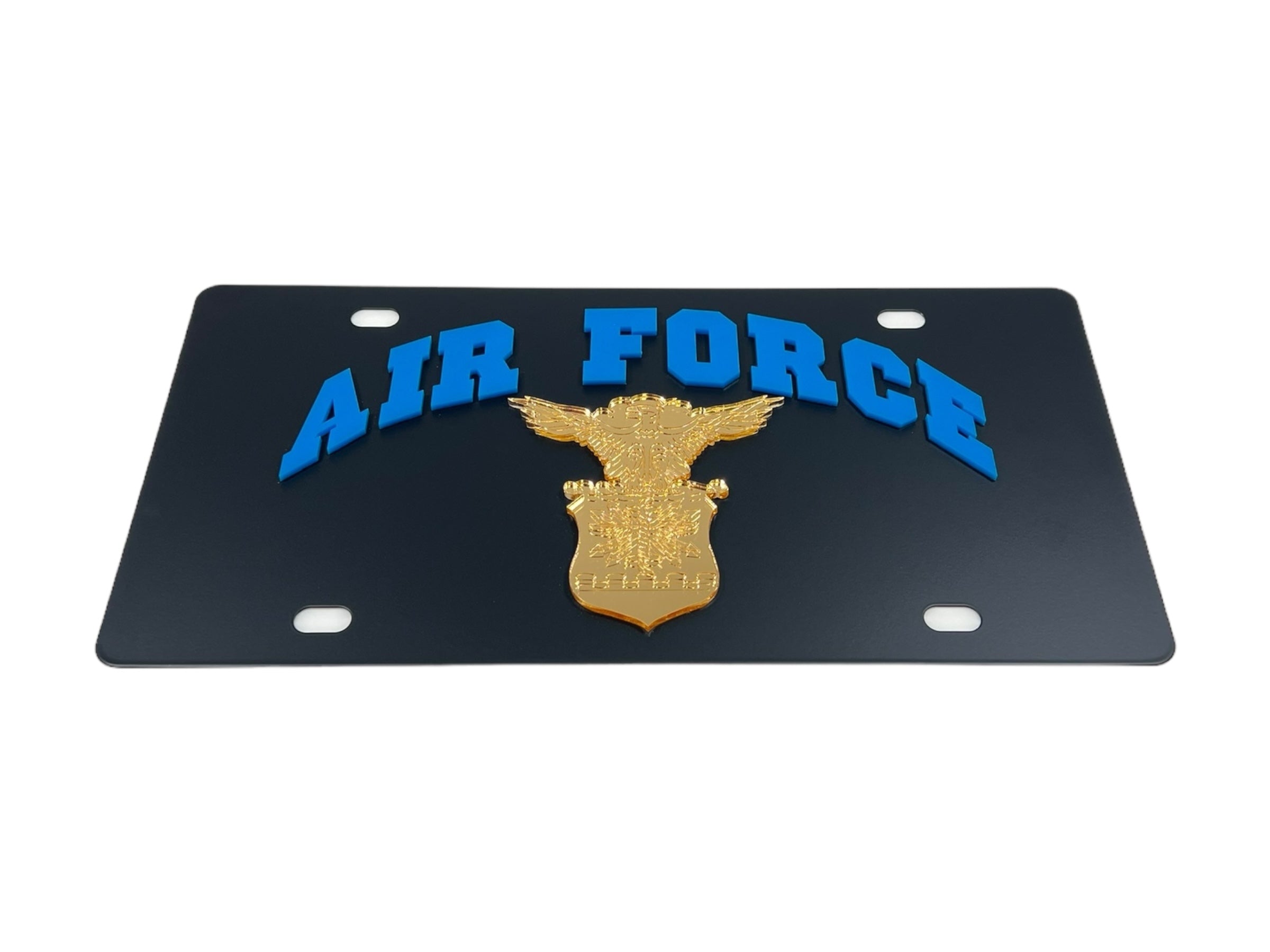 Air Force Carbon Steel License Plate