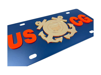 US Coast Guard Carbon Steel License Plate