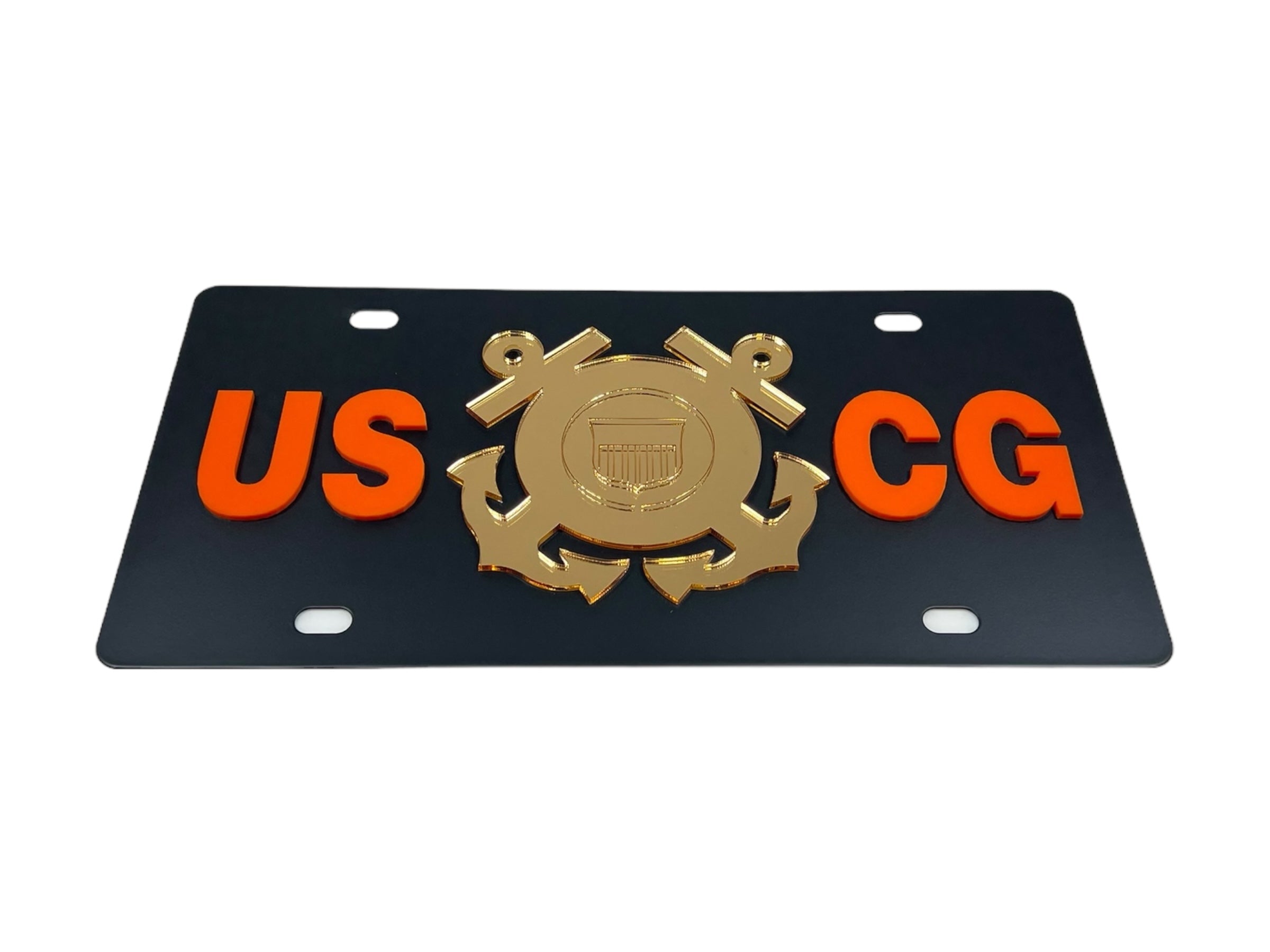 US Coast Guard Carbon Steel License Plate