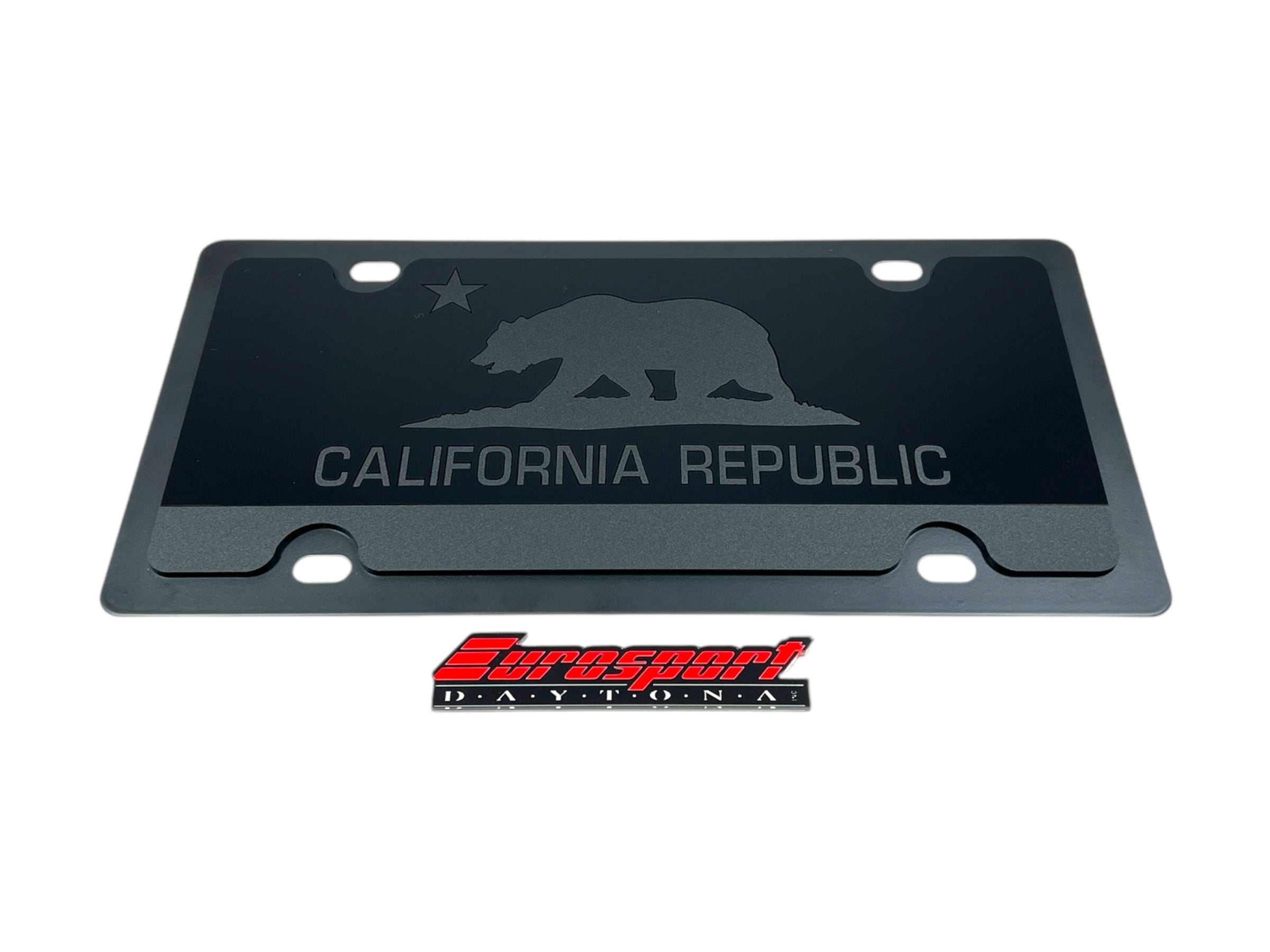 California State Flag Carbon Steel License Plate