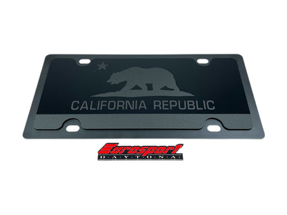 California State Flag Carbon Steel License Plate