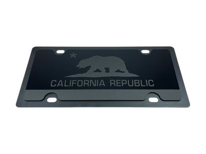 California State Flag Carbon Steel License Plate