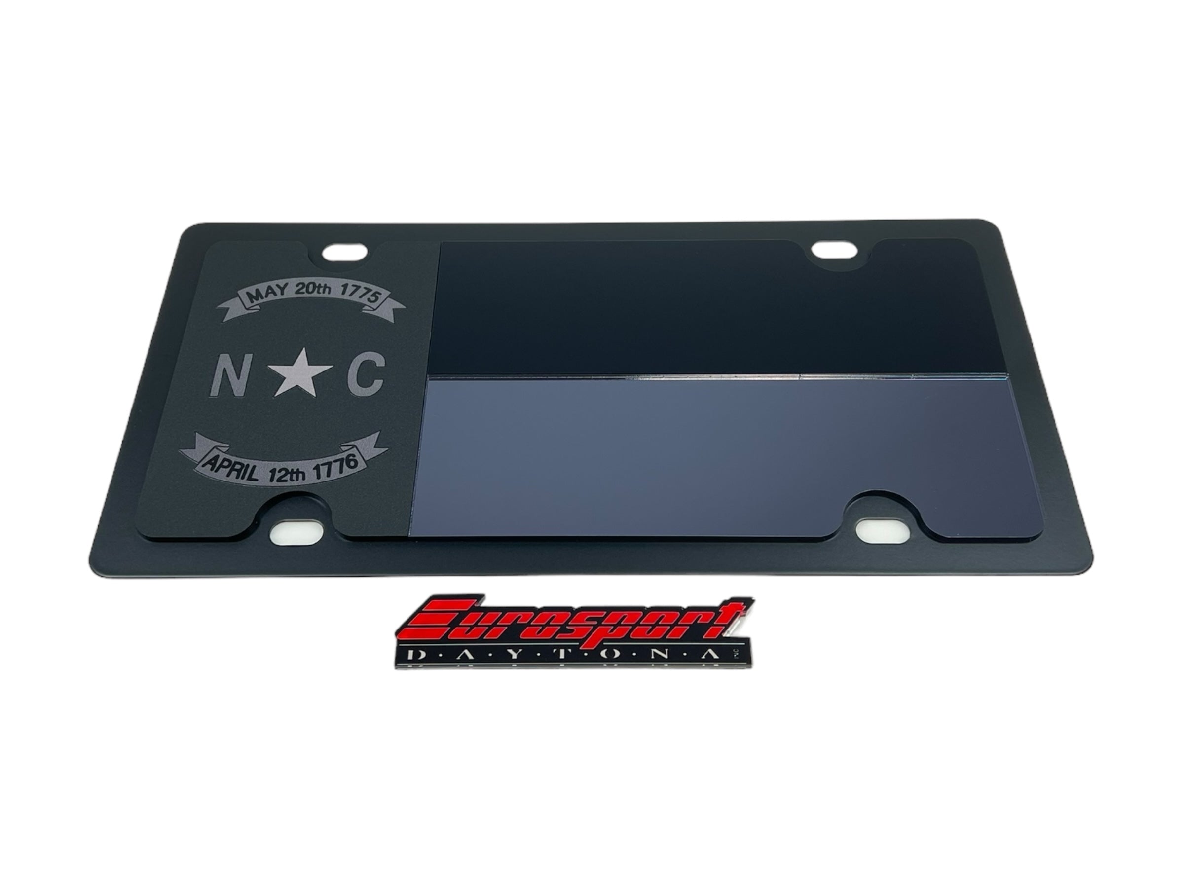 a black license plate for a motorcycle