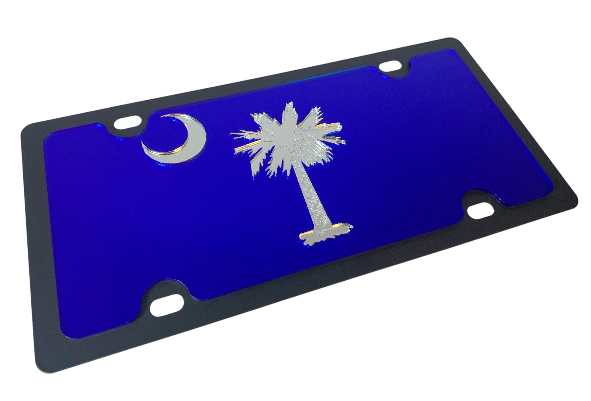 South Carolina Flag Carbon Steel License Plate