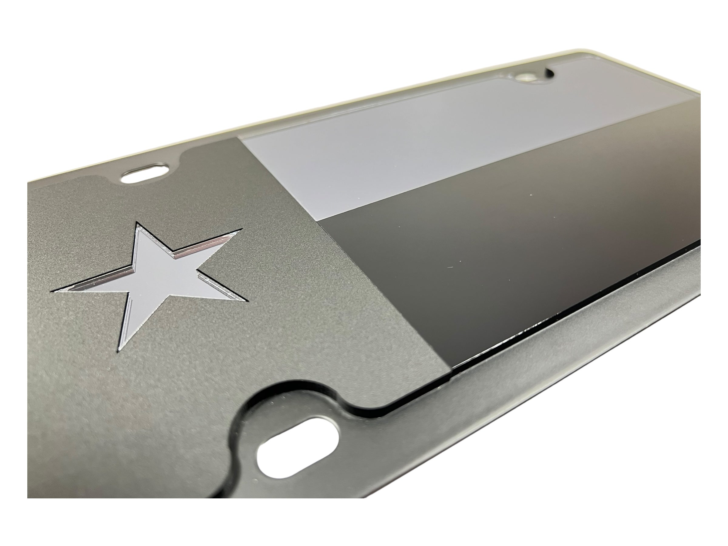 a metal plate with a star on it