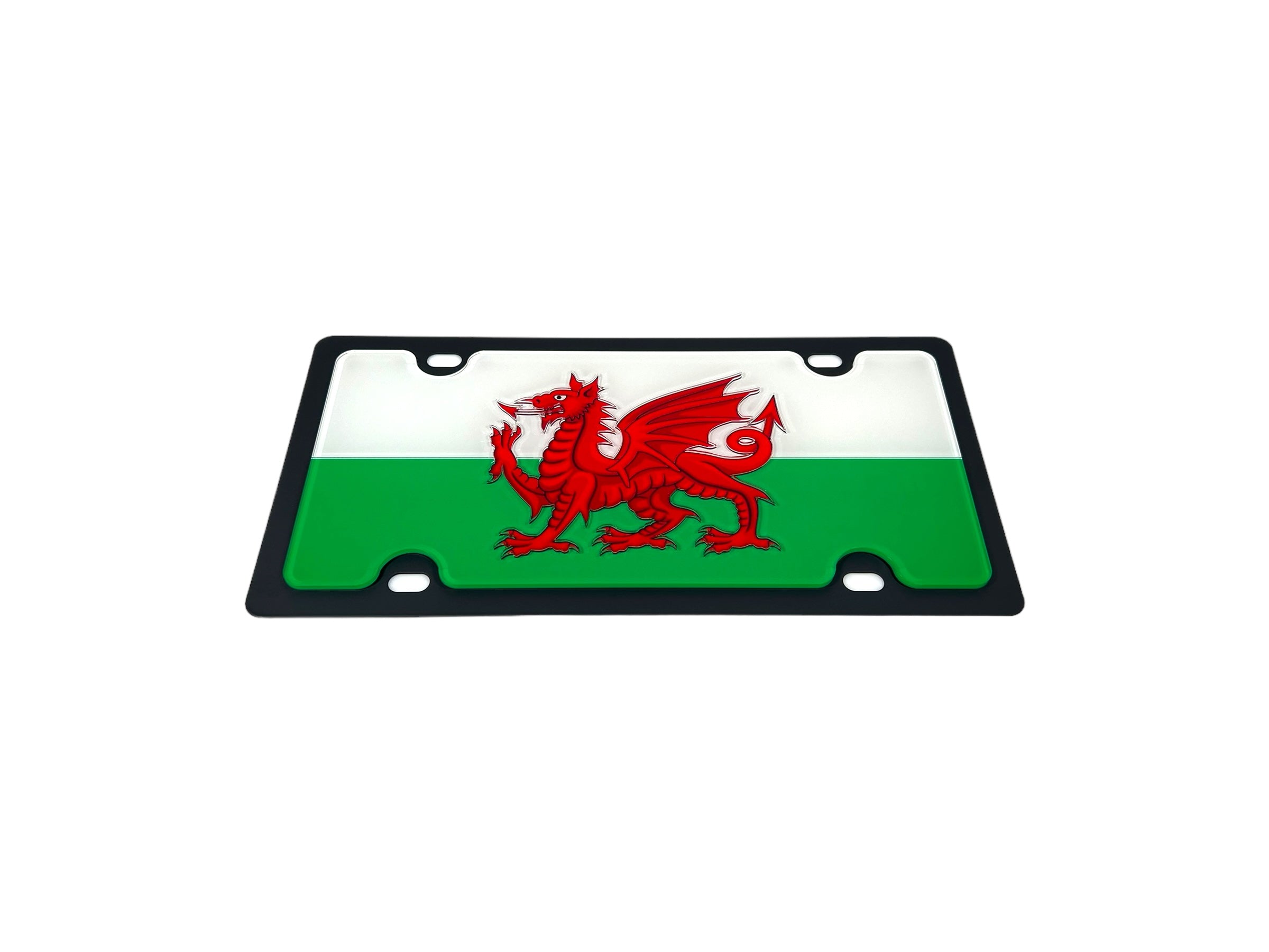 Wales Carbon Steel License Plate