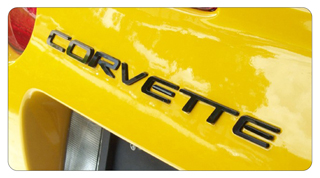 a close up of the emblem on a yellow sports car