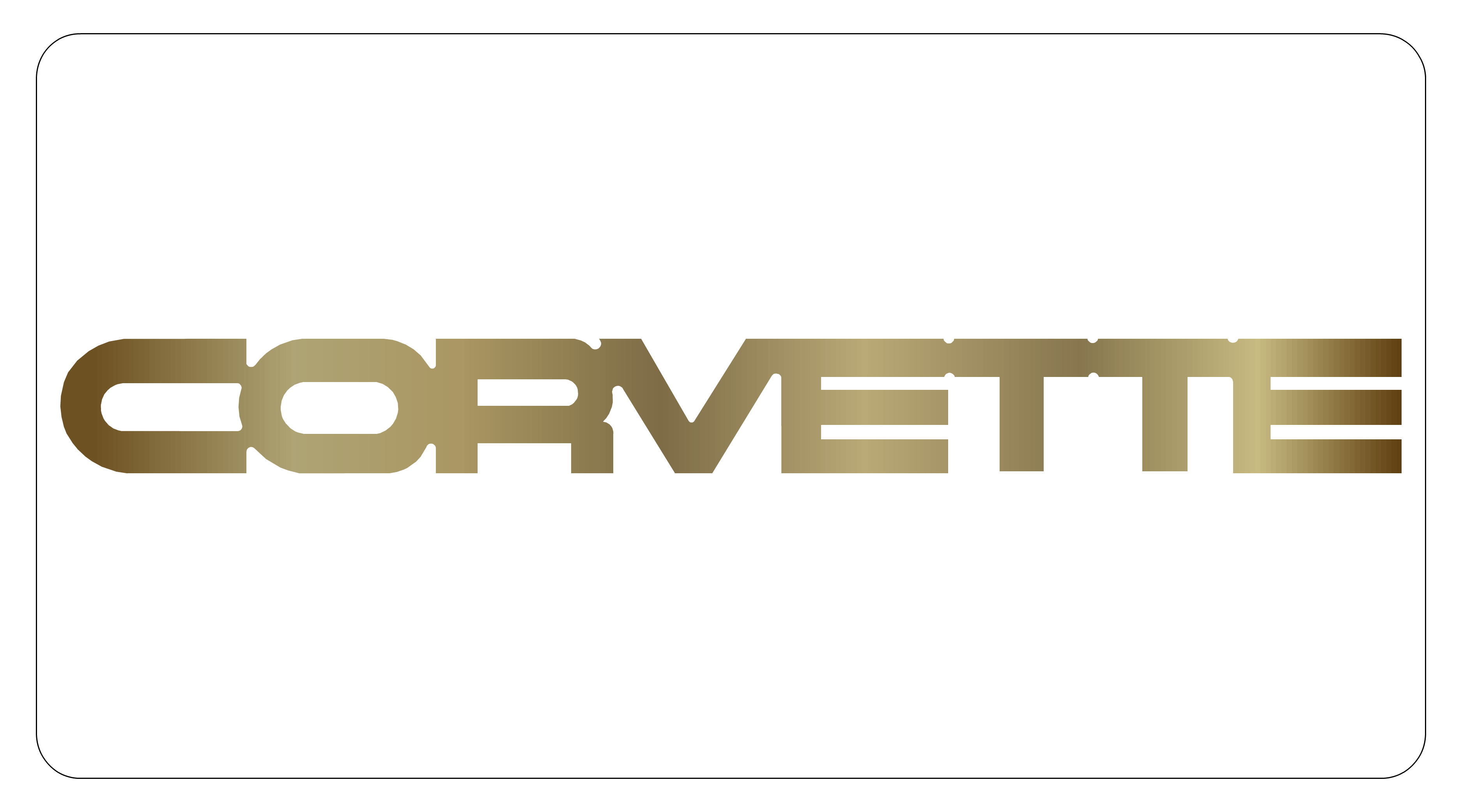 1984-1990 Chevrolet Corvette C4 Rear Letters