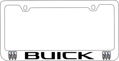 Buick White License Plate Frame