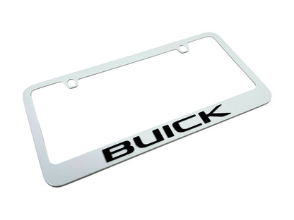 Buick White License Plate Frame