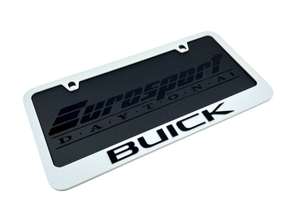 Buick White License Plate Frame