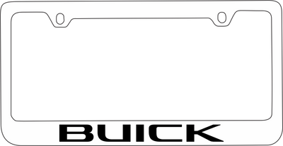 Buick White License Plate Frame