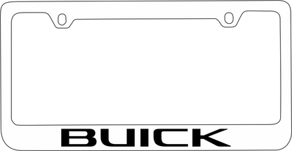 Buick White License Plate Frame