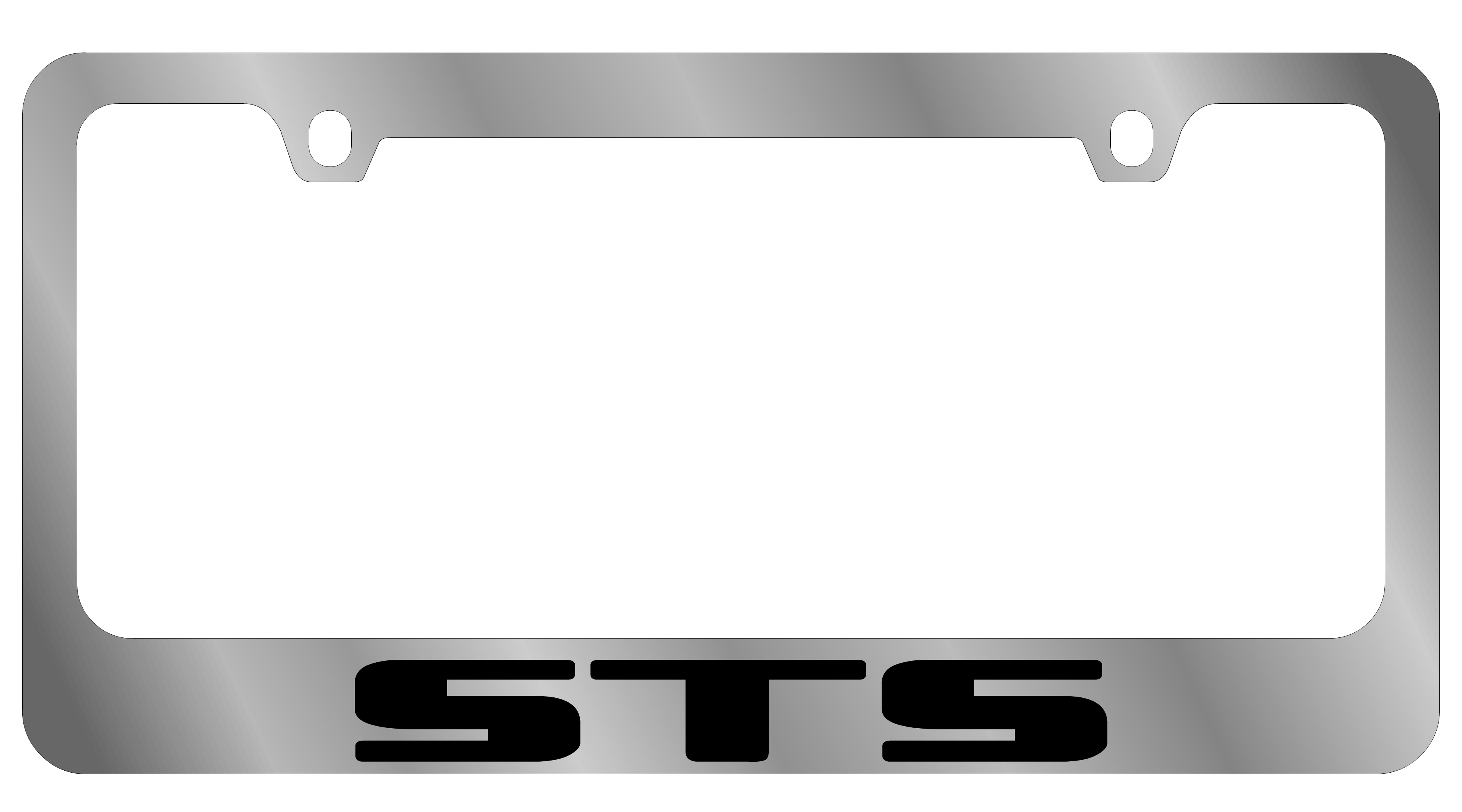 Cadillac STS Chrome License Plate Frame