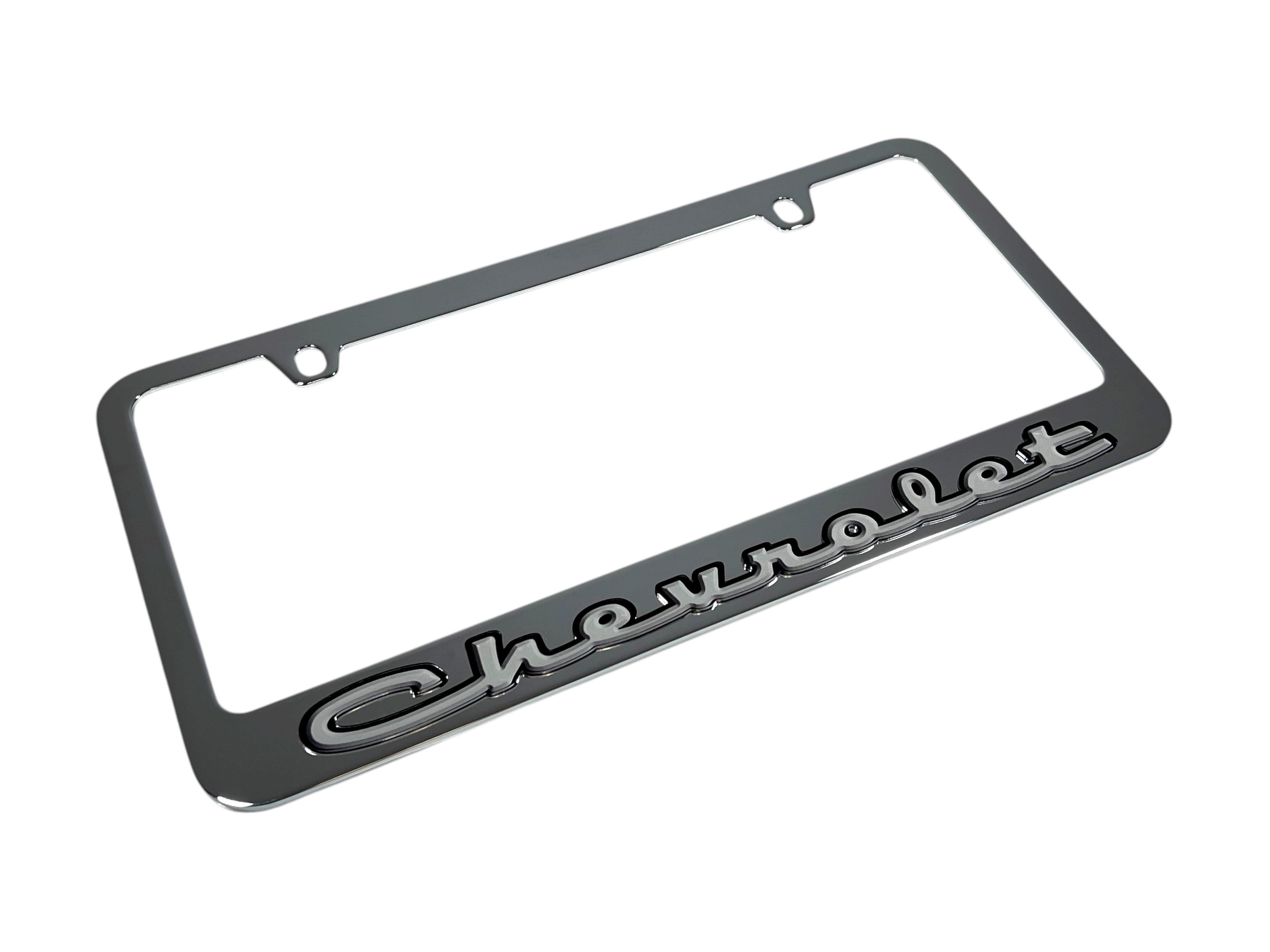 Classic Chevrolet Chrome License Plate Frame