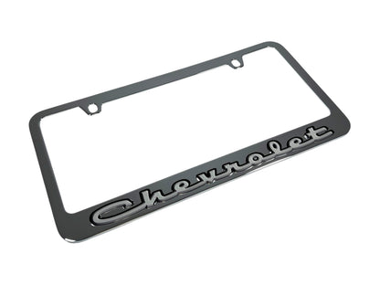 Classic Chevrolet Chrome License Plate Frame