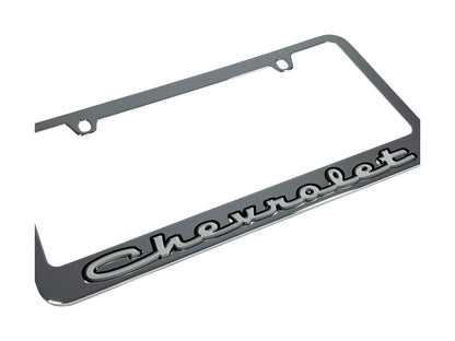 Classic Chevrolet Chrome License Plate Frame