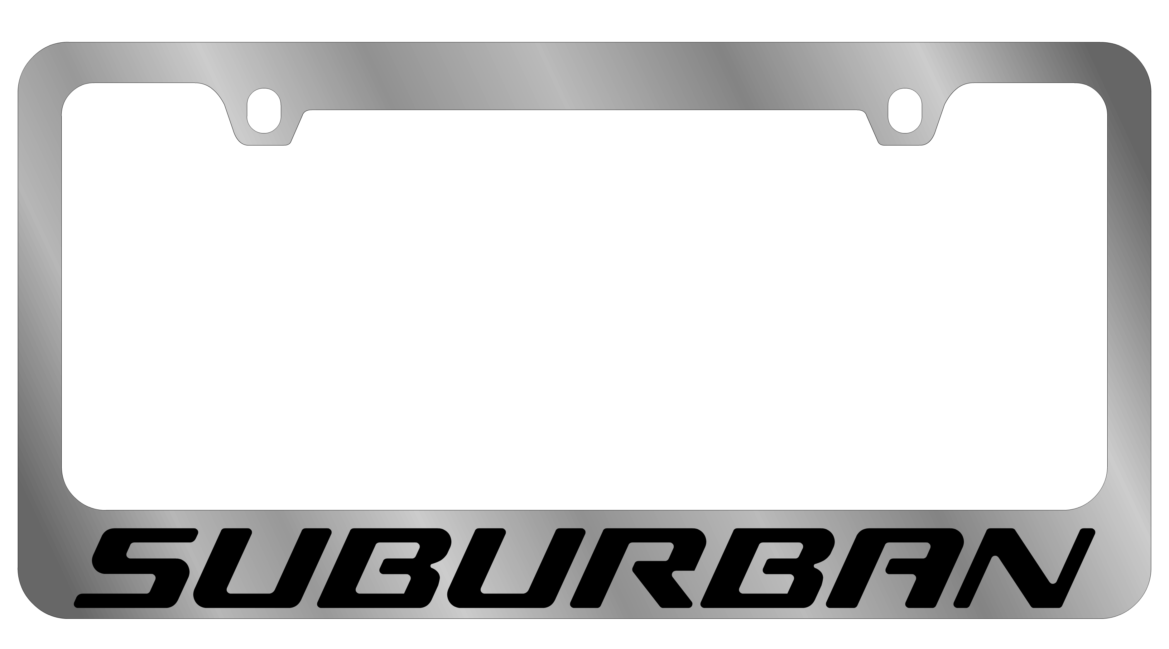 Chevrolet Suburban Chrome License Plate Frame