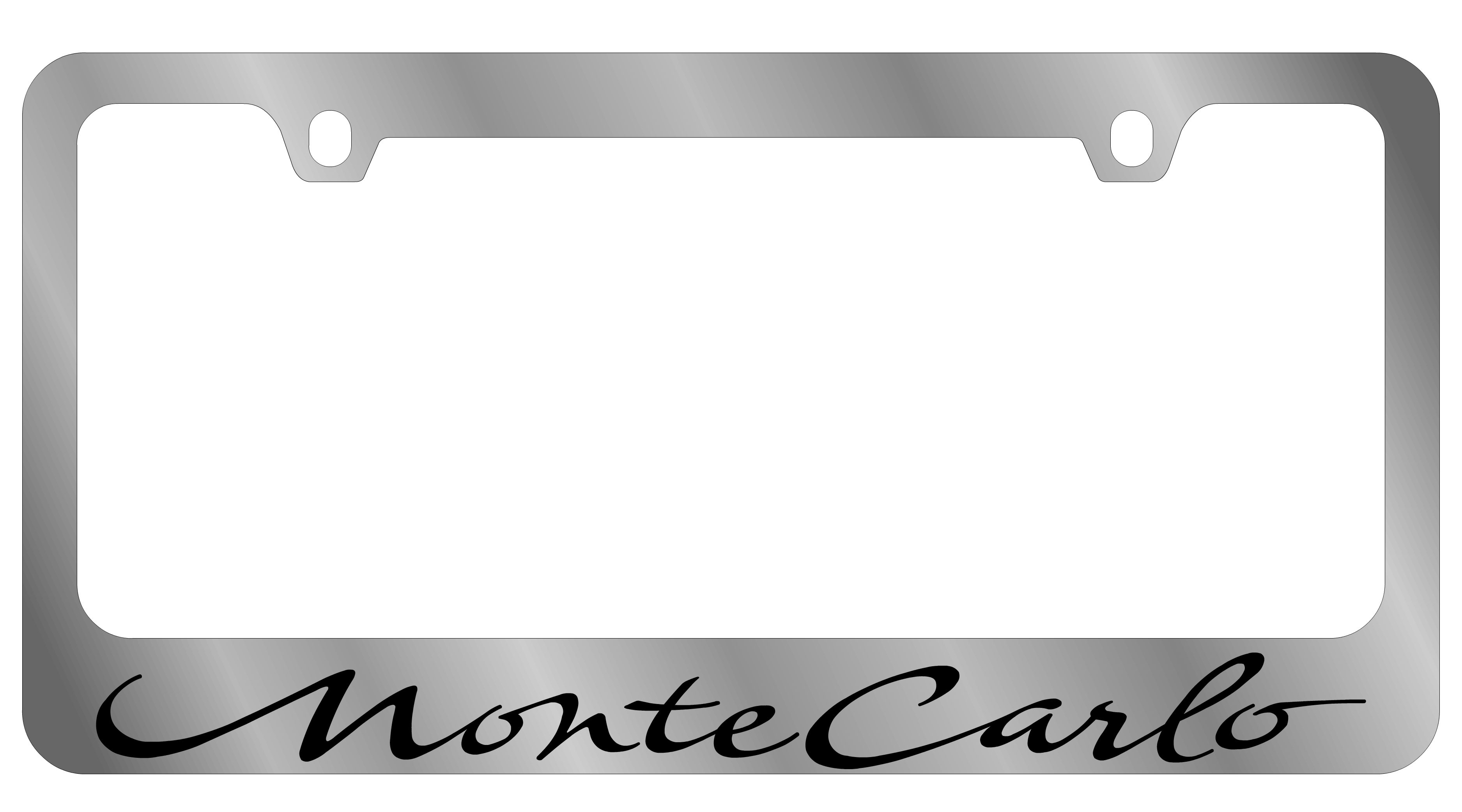 Monte Carlo Chrome License Plate Frame