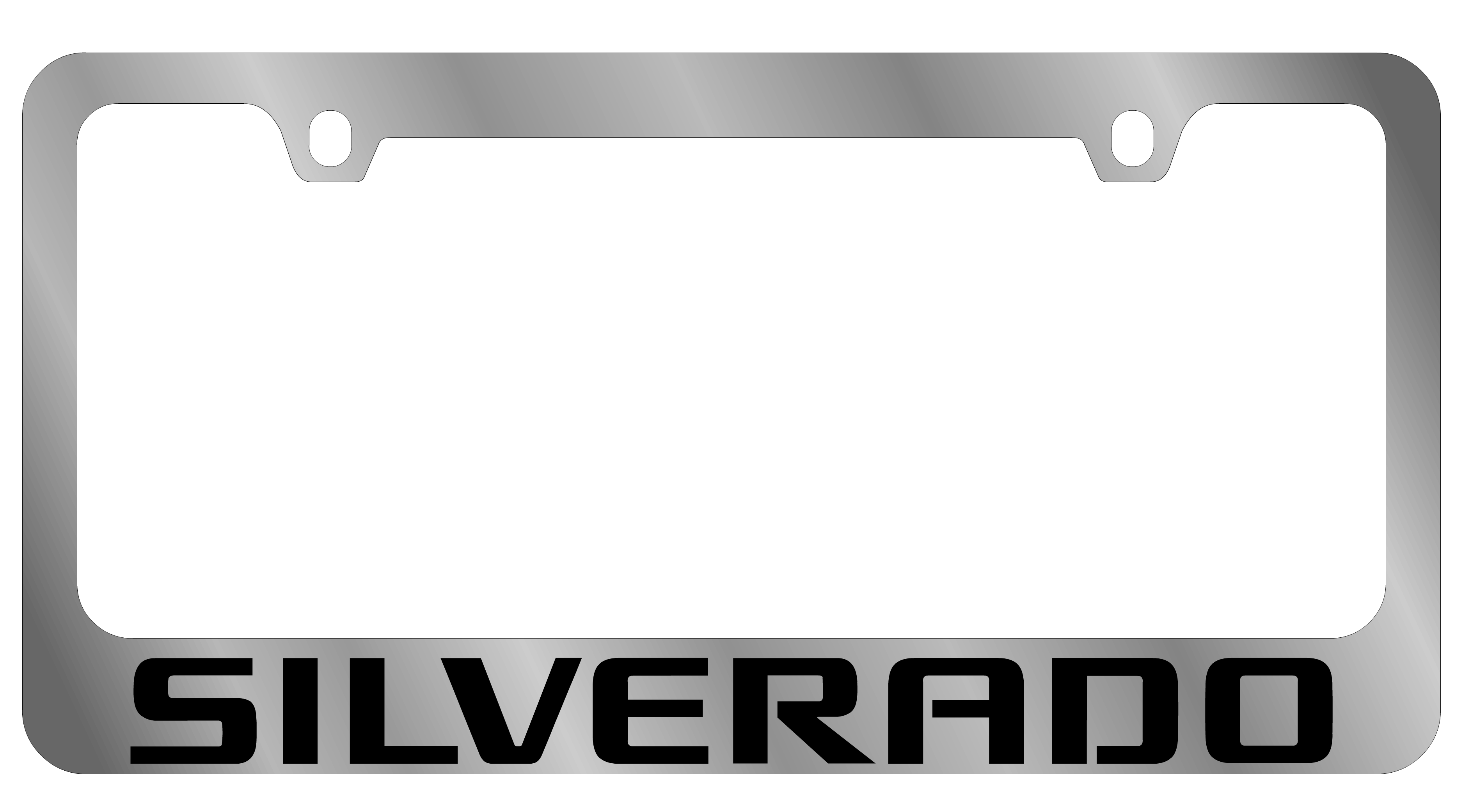 2007 Chevrolet Silverado Chrome License Plate Frame