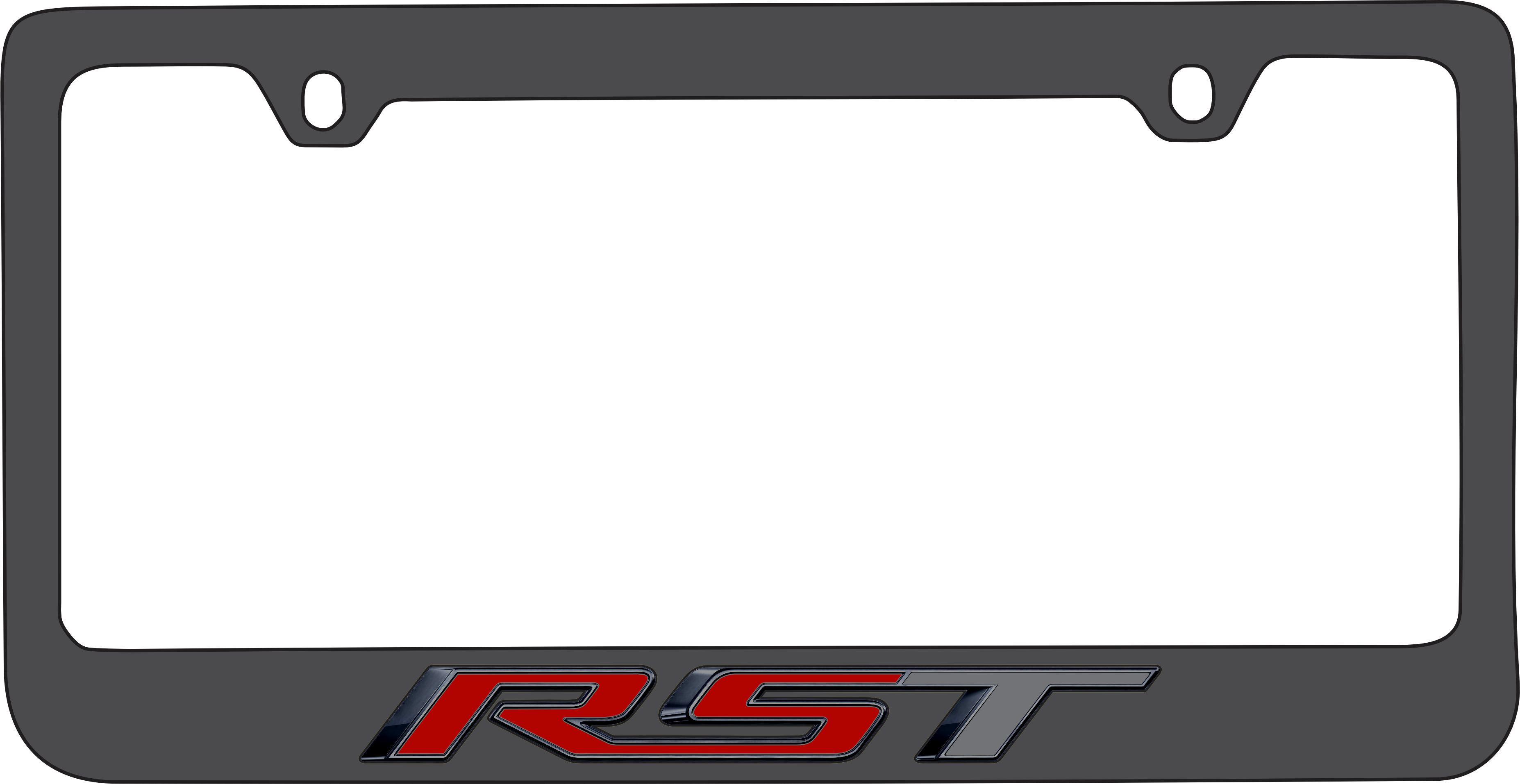 Chevrolet RST Black License Plate Frame