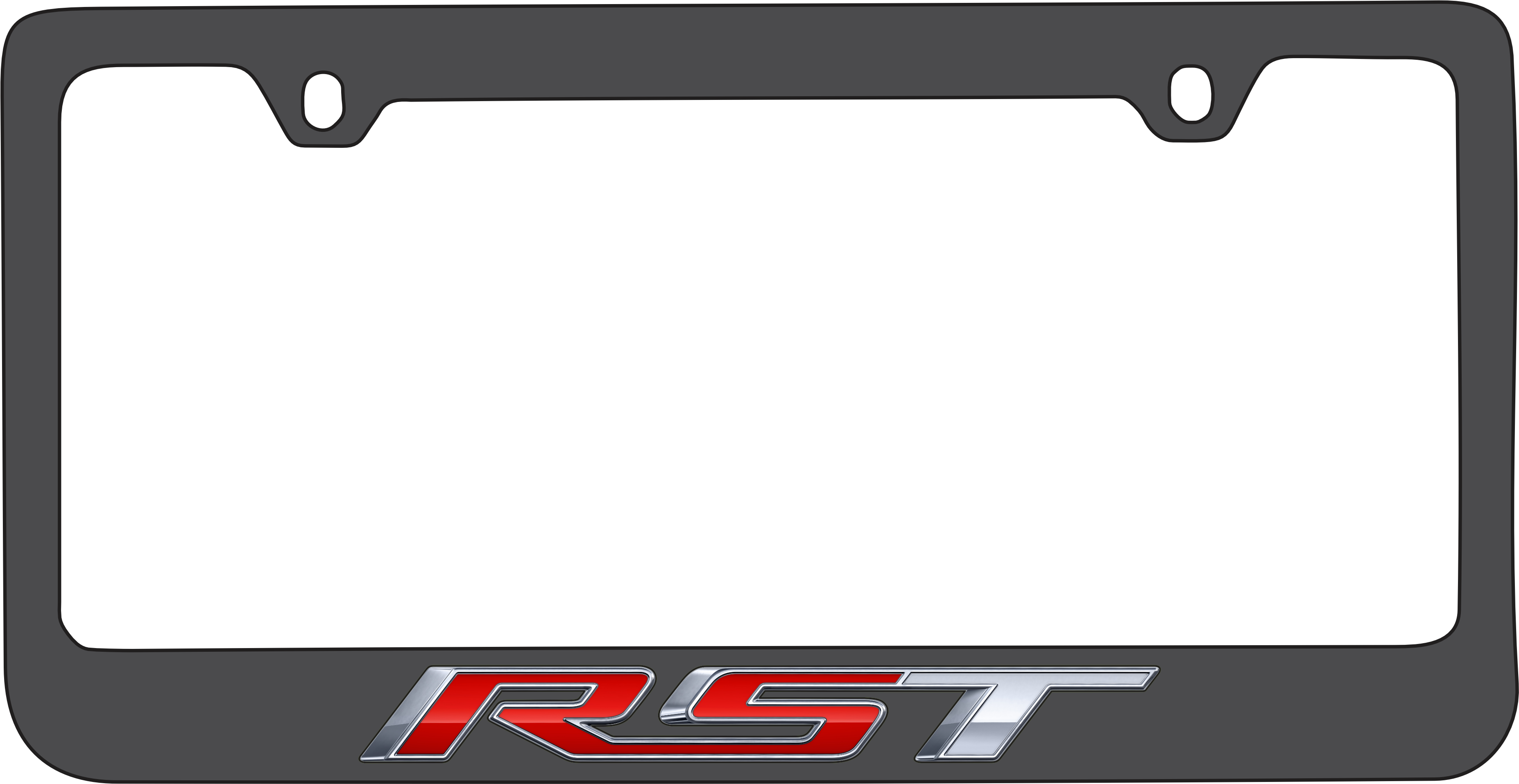 Chevrolet RST Black License Plate Frame