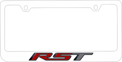 Chevrolet RST White License Plate Frame