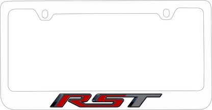 Chevrolet RST White License Plate Frame