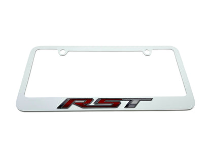 Chevrolet RST White License Plate Frame