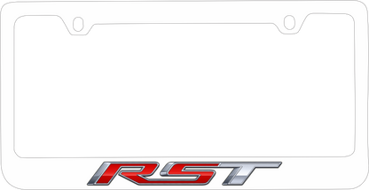 Chevrolet RST White License Plate Frame