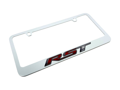 Chevrolet RST White License Plate Frame