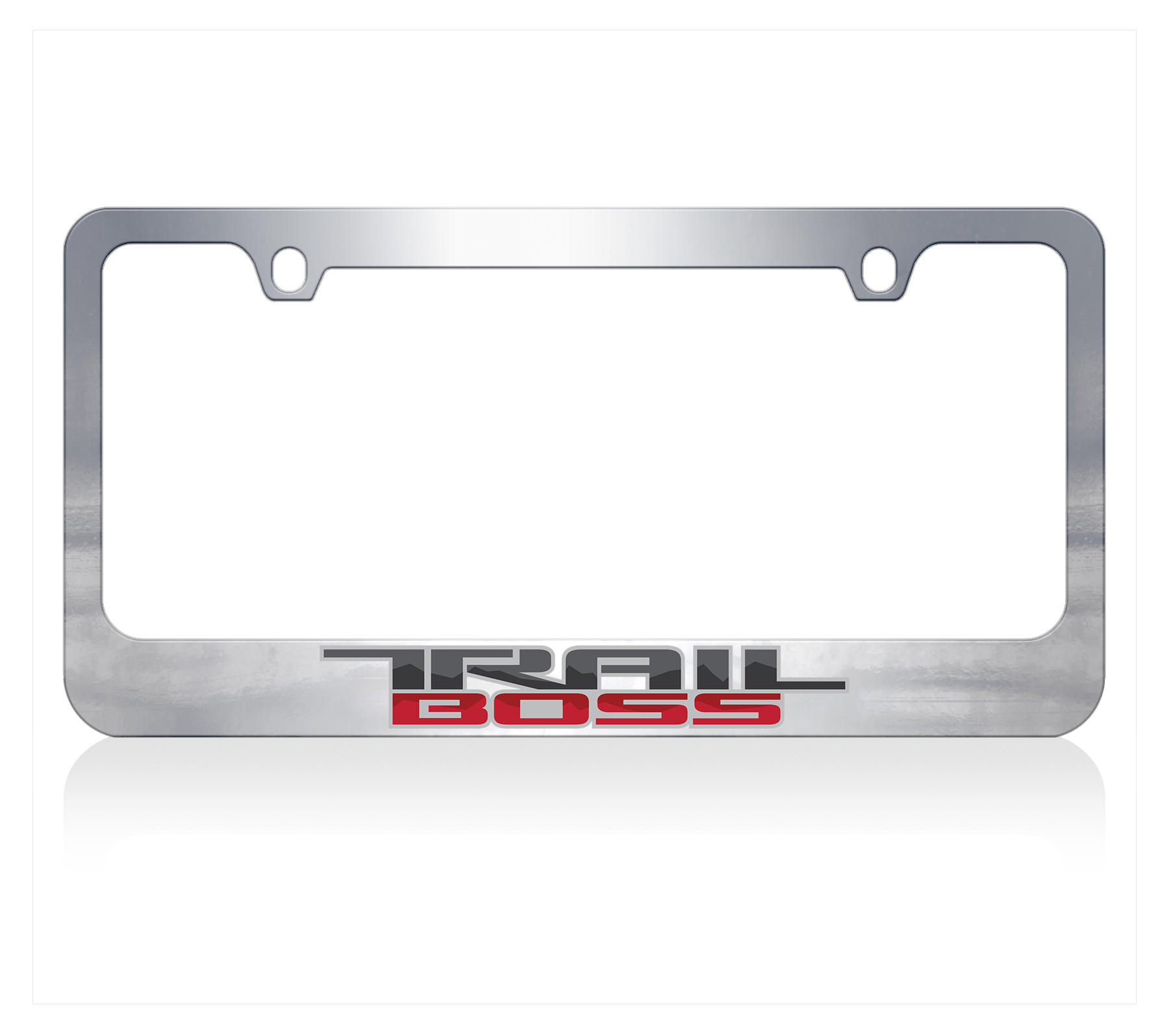 Chevrolet Trail Boss Chrome License Plate Frame