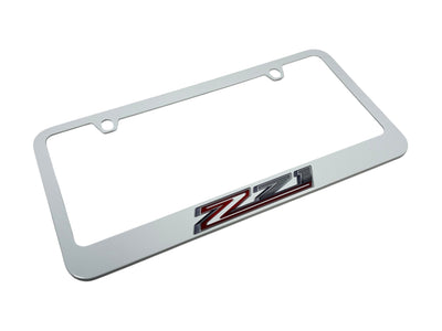 Chevrolet Z71 White License Plate Frame