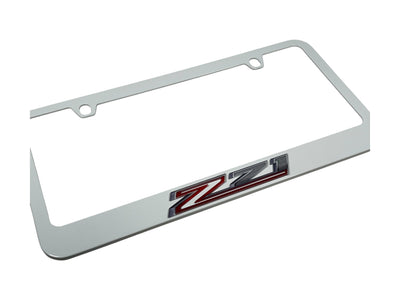 Chevrolet Z71 White License Plate Frame