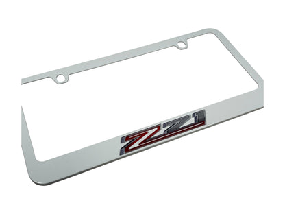 Chevrolet Z71 White License Plate Frame