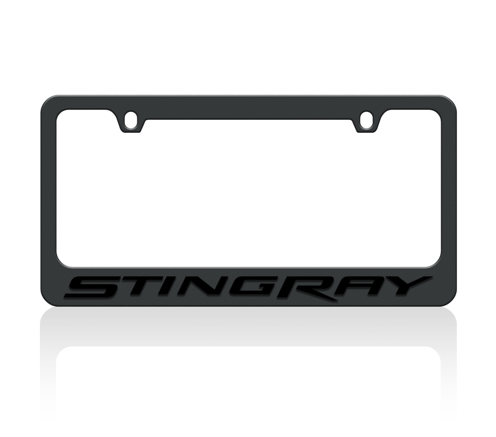 Chevrolet Corvette C7 Stingray Black License Plate Frame