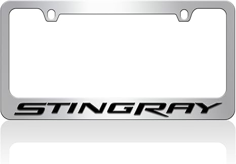 Chevrolet Corvette C7 Stingray Chrome License Plate Frame