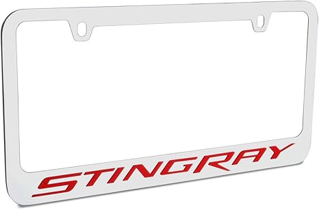 Chevrolet Corvette C7 Stingray Chrome License Plate